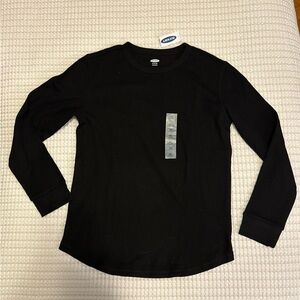 Old Navy Black Kids Long Sleeve Shirt